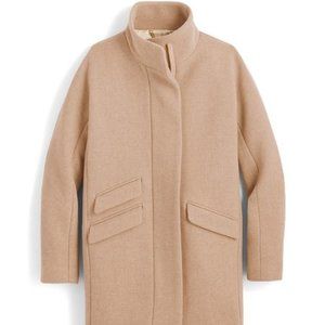 J. Crew Cocoon coat in Italian stadium-cloth wool
